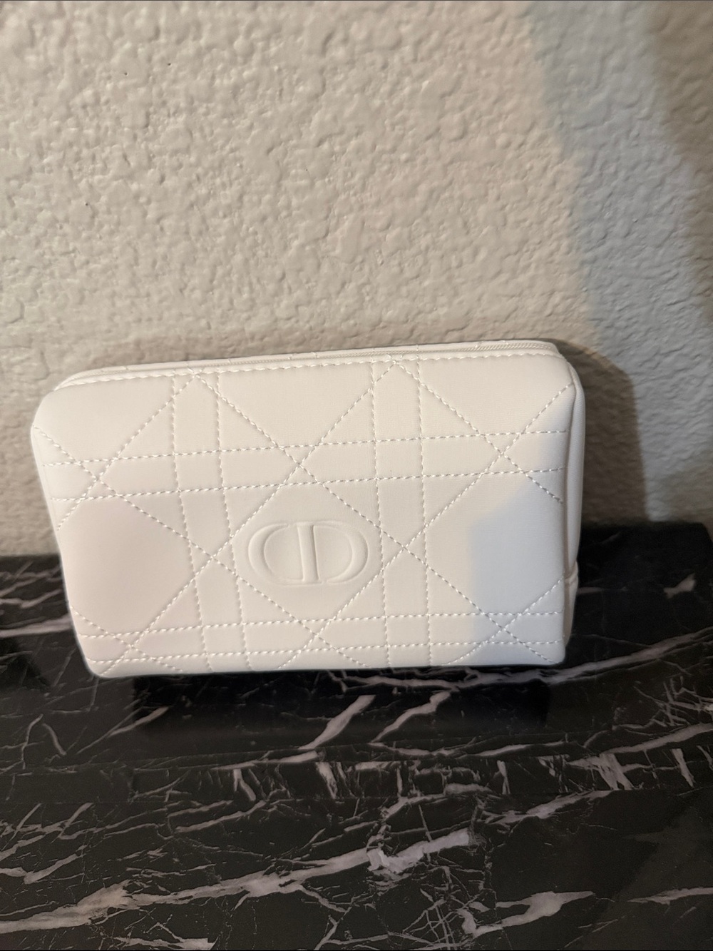 Dior cannage makeup bag